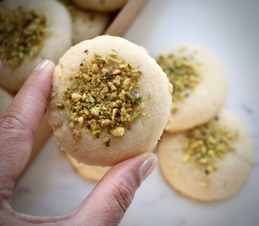 Rose Pistachio Shortbread