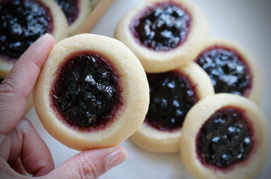 Lemon Blueberry Thumbprint Cookies
