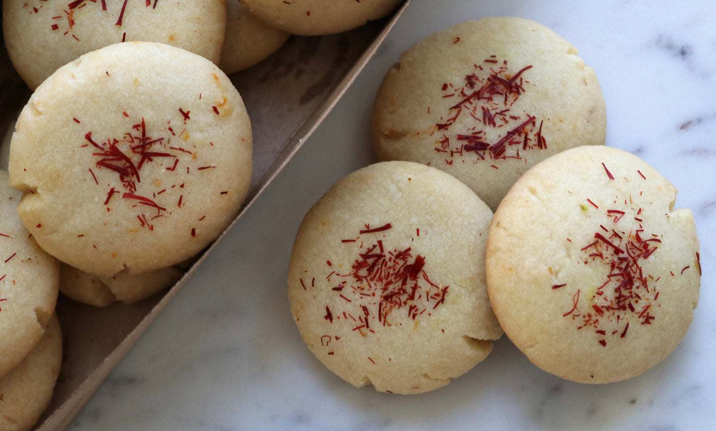 Saffron and Orange Shortbread