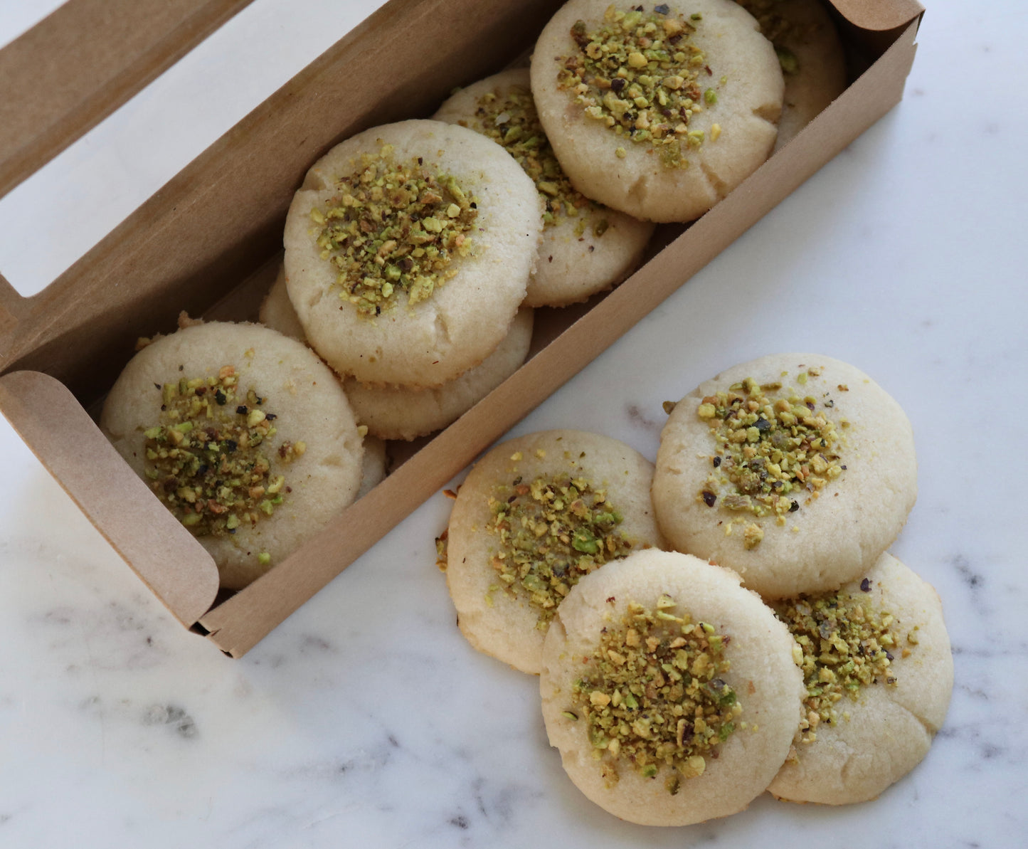 Rose Pistachio Shortbread
