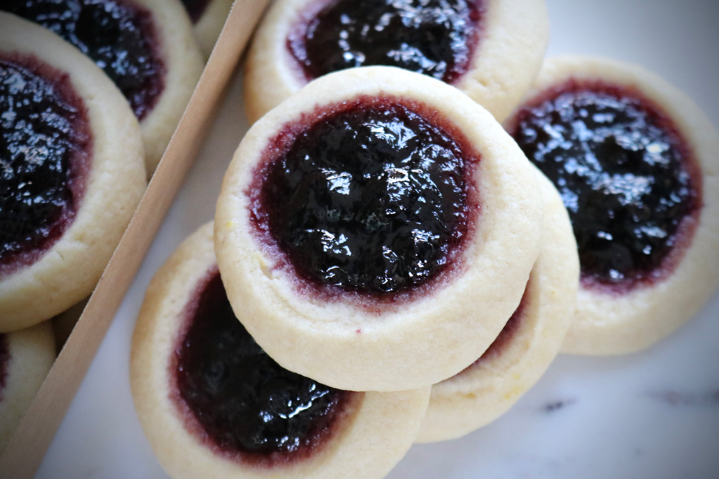 Lemon Blueberry Thumbprint Cookies